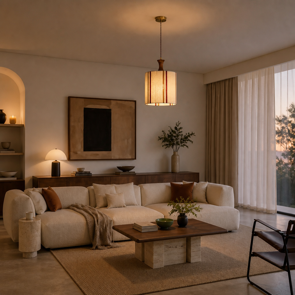 Wohnzimmer dusk scene
