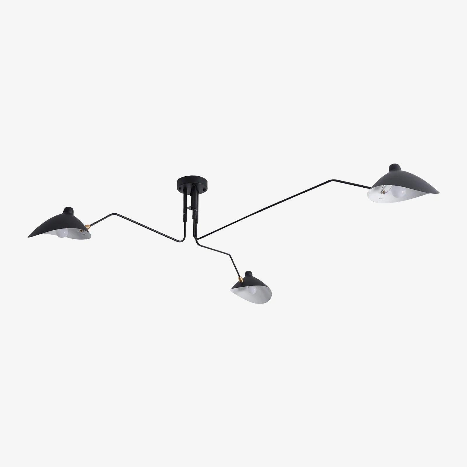 Serge Mouille, Isamu Noguchi | two wall lights in metal
