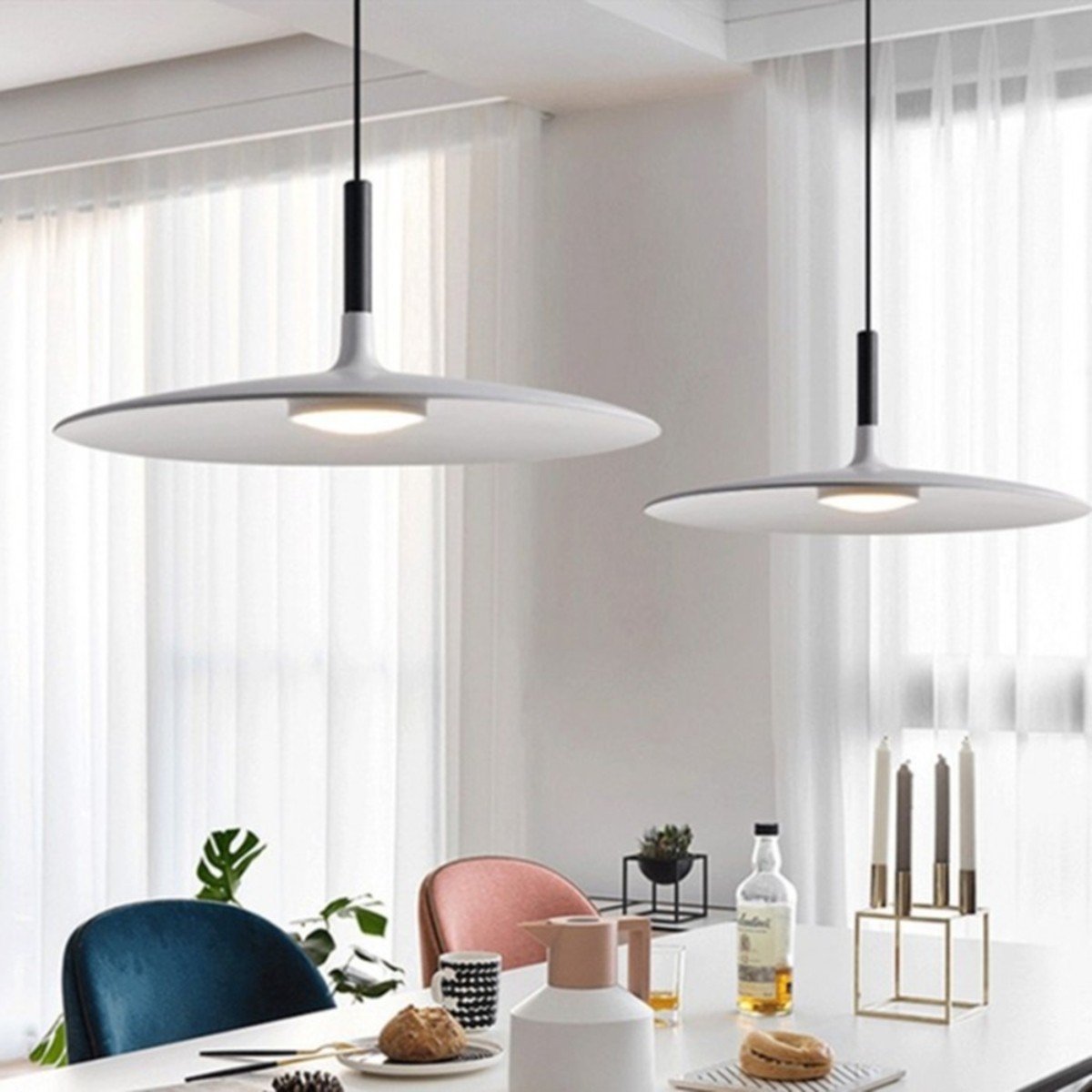Aplomb Large Industrial Metal Pendant Light