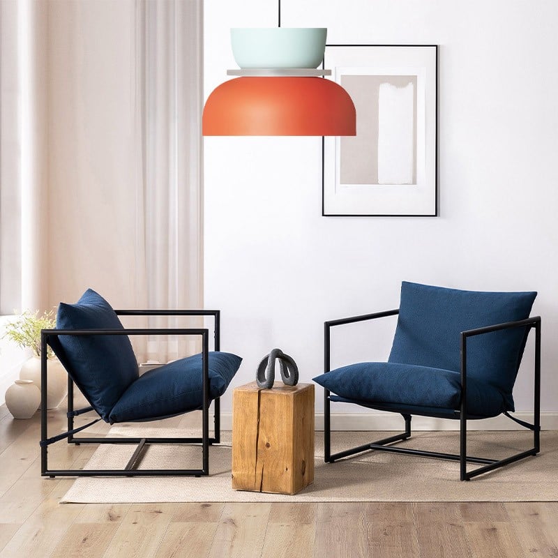 Macri Acrylic Colorful Bowl Shade Pendant Light For Kitchen