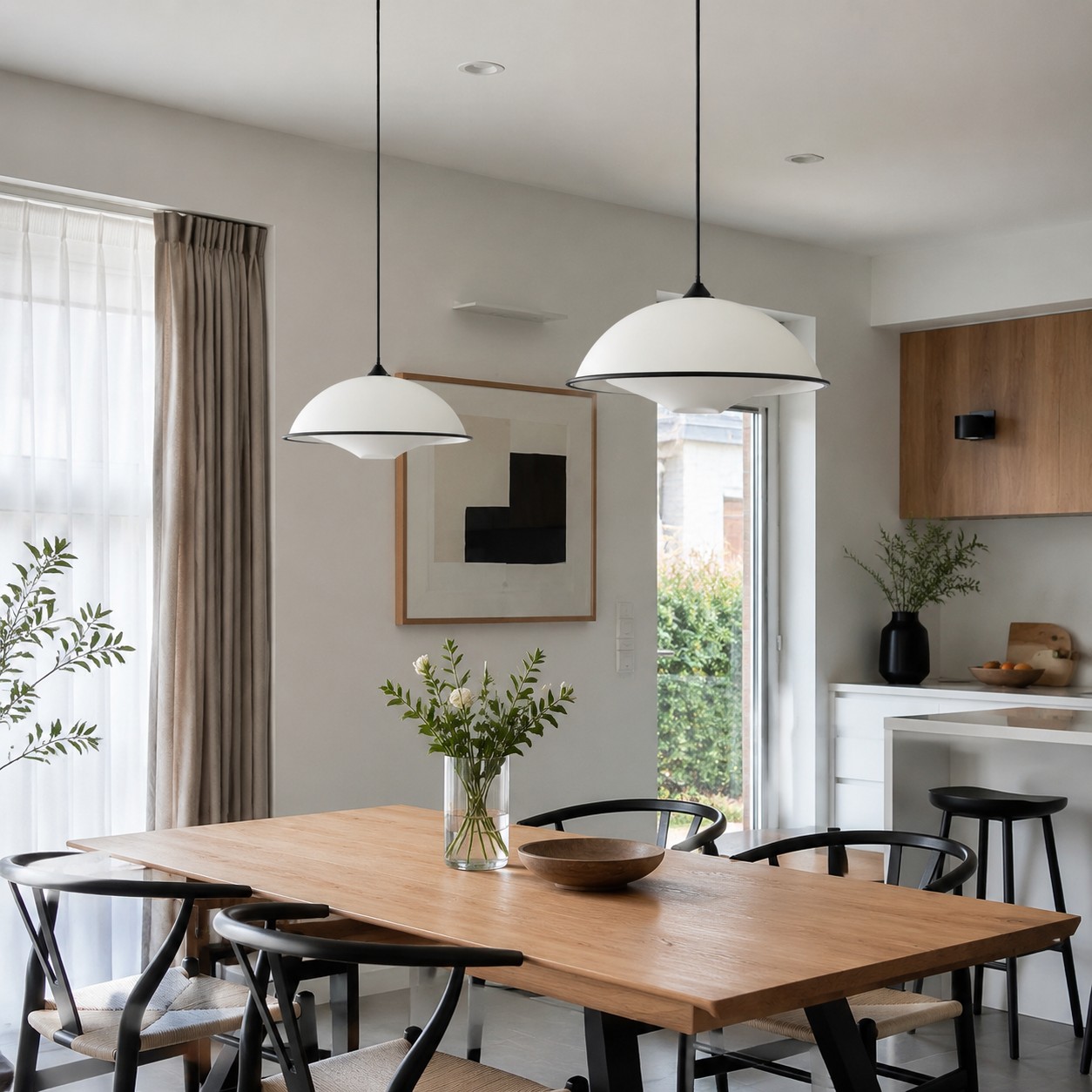 dining room pendant lamp scene