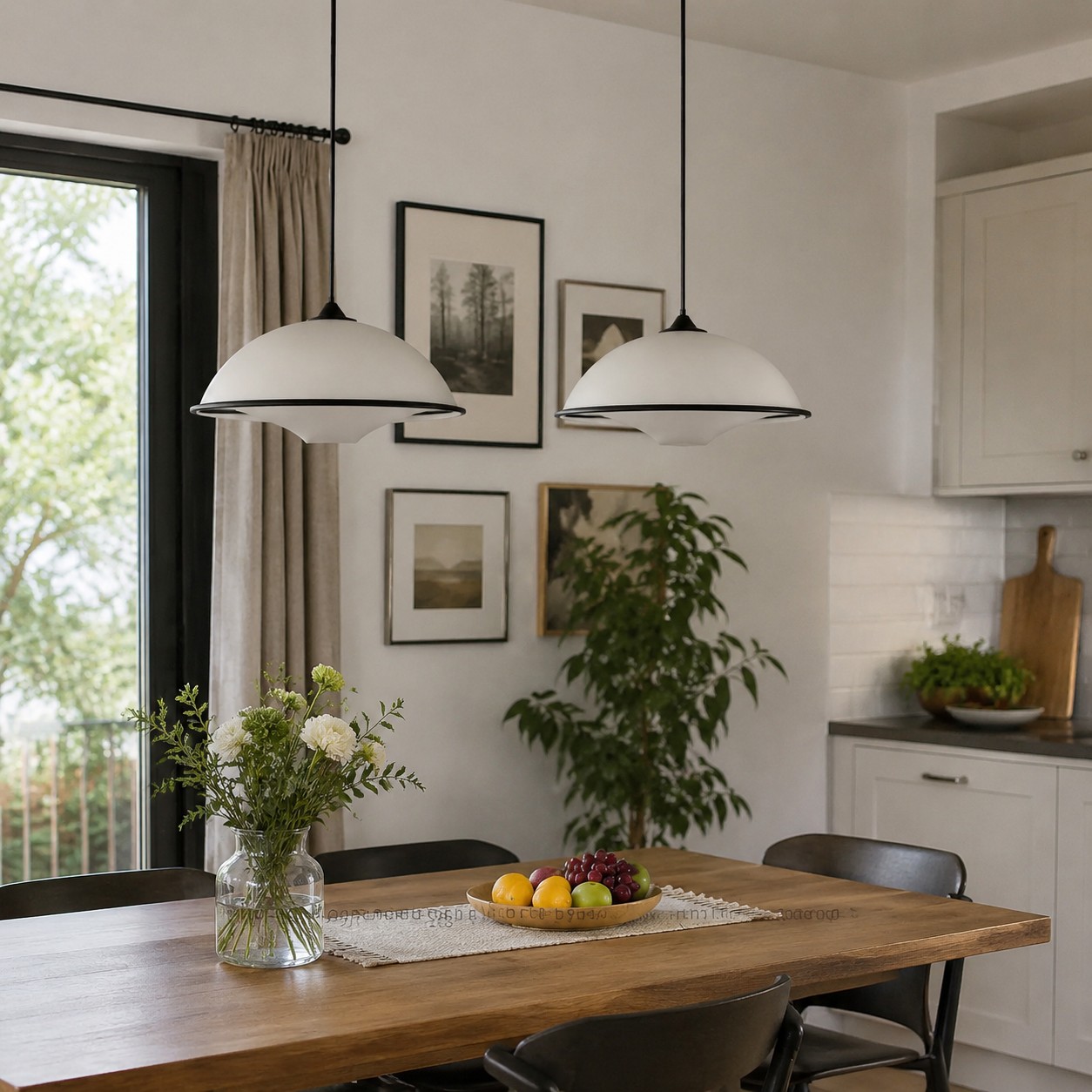 dining table pendant lamp scene