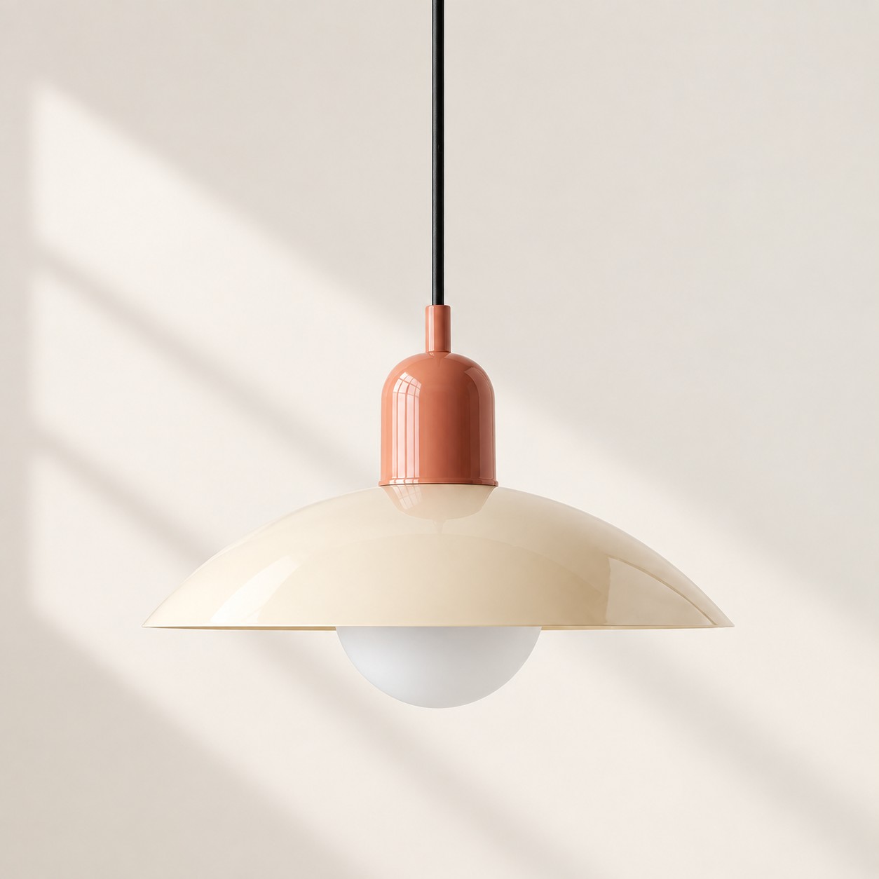 Mid-century Bauhaus plug-in pendant