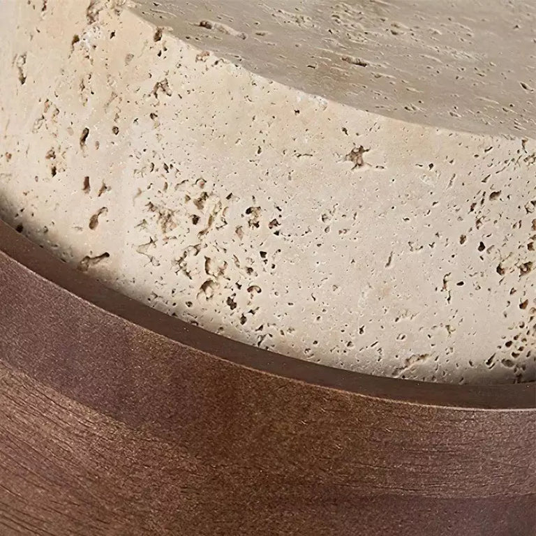 Colgante de travertino Stonel con vetas de travertino