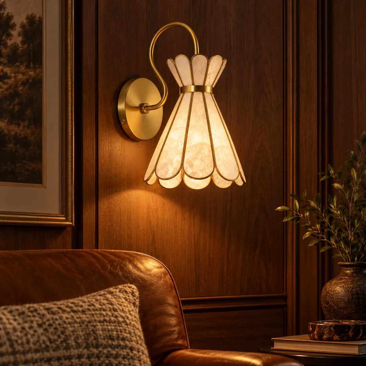 Everyday Accent Sconce in Capiz Shell