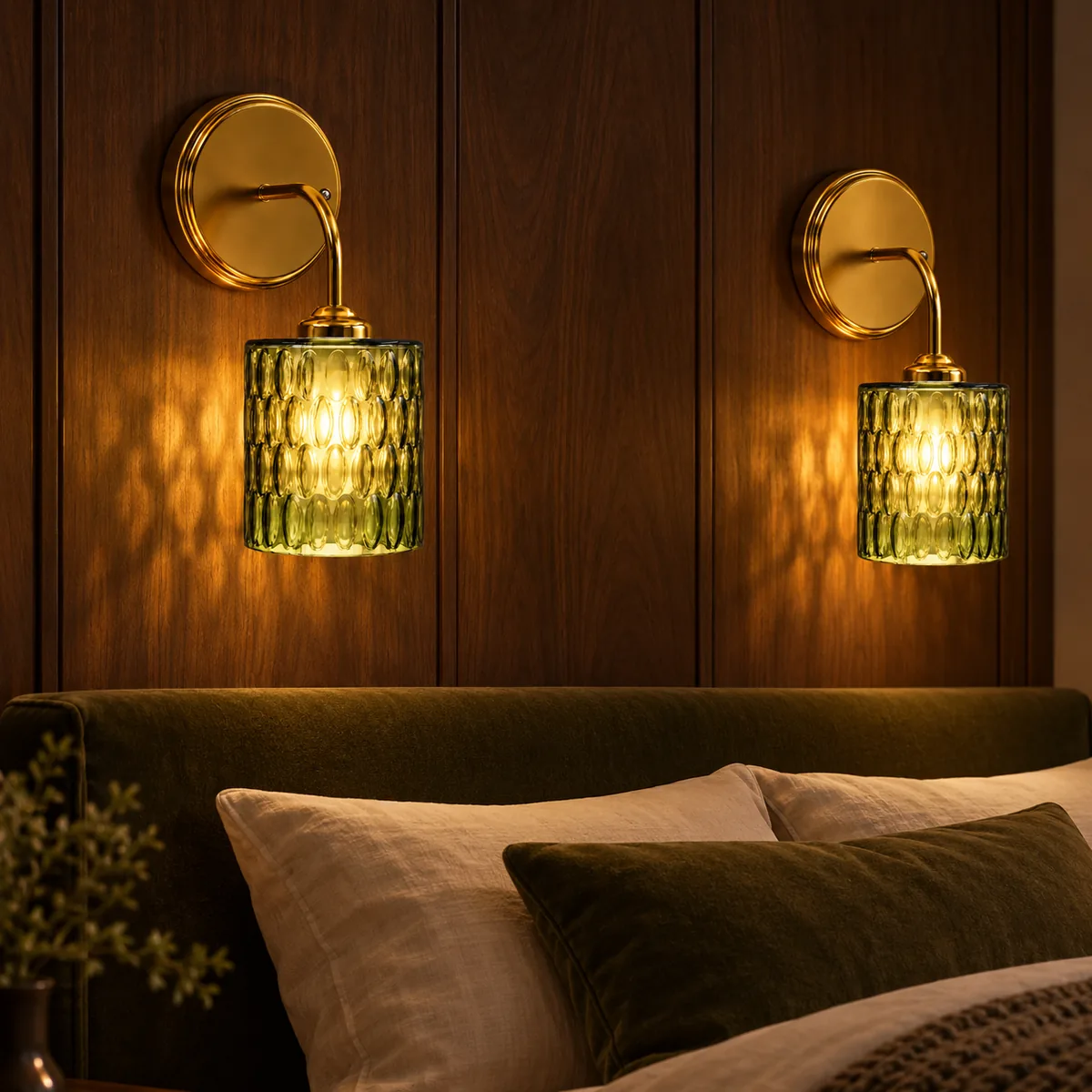 Reduced Sconce: Arm, Canopy, Hammered Shade