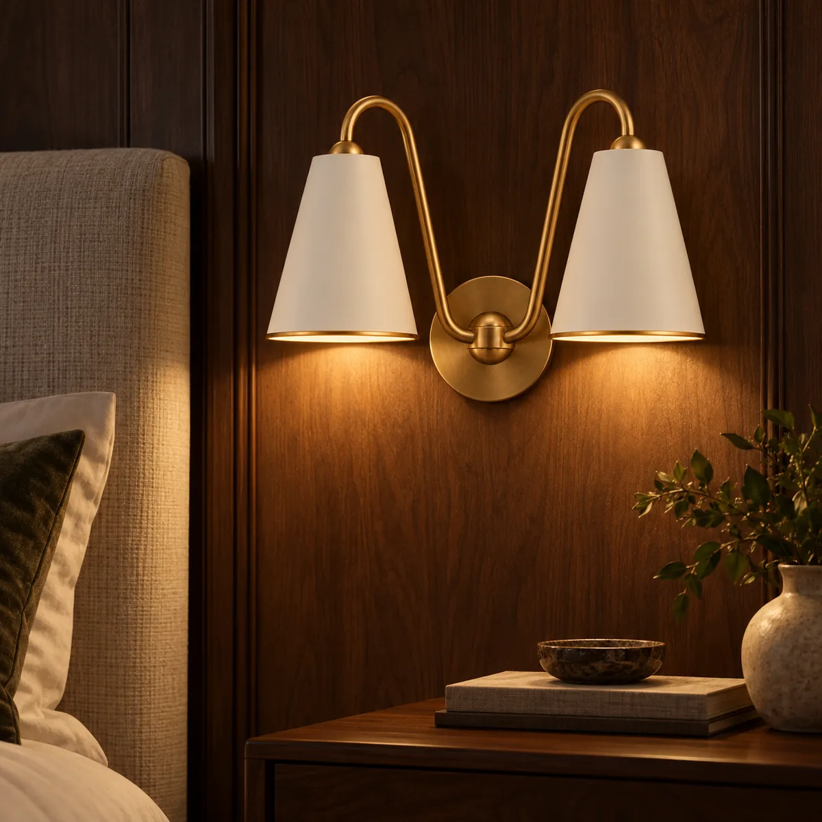 Everyday Twin-Cone Light for the Wall