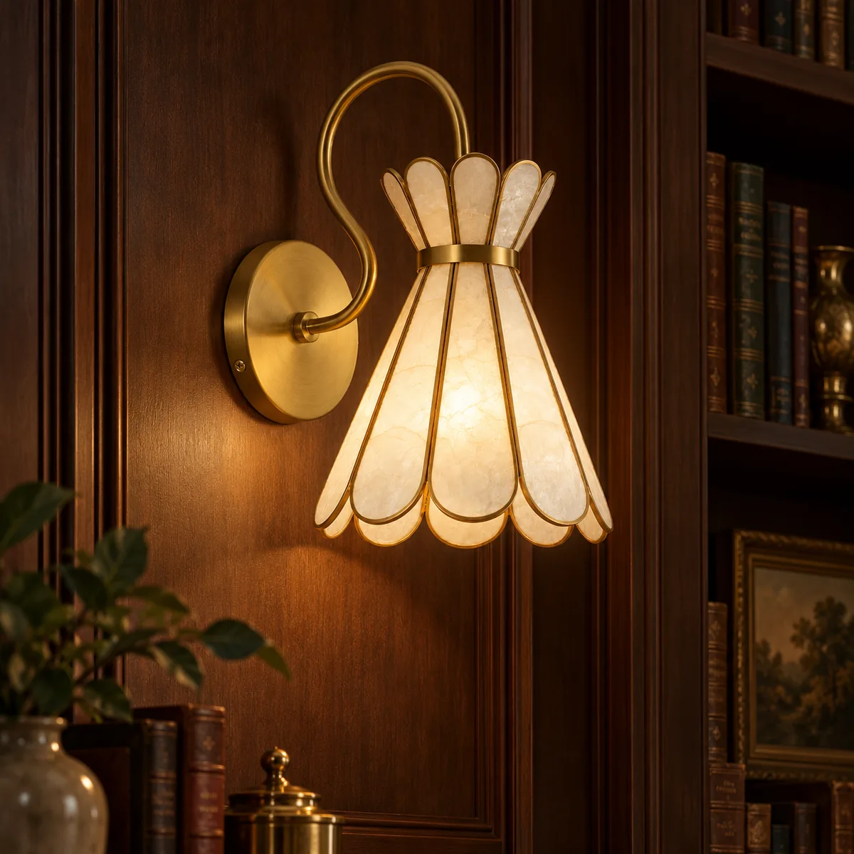 Everyday Accent Sconce in Capiz Shell