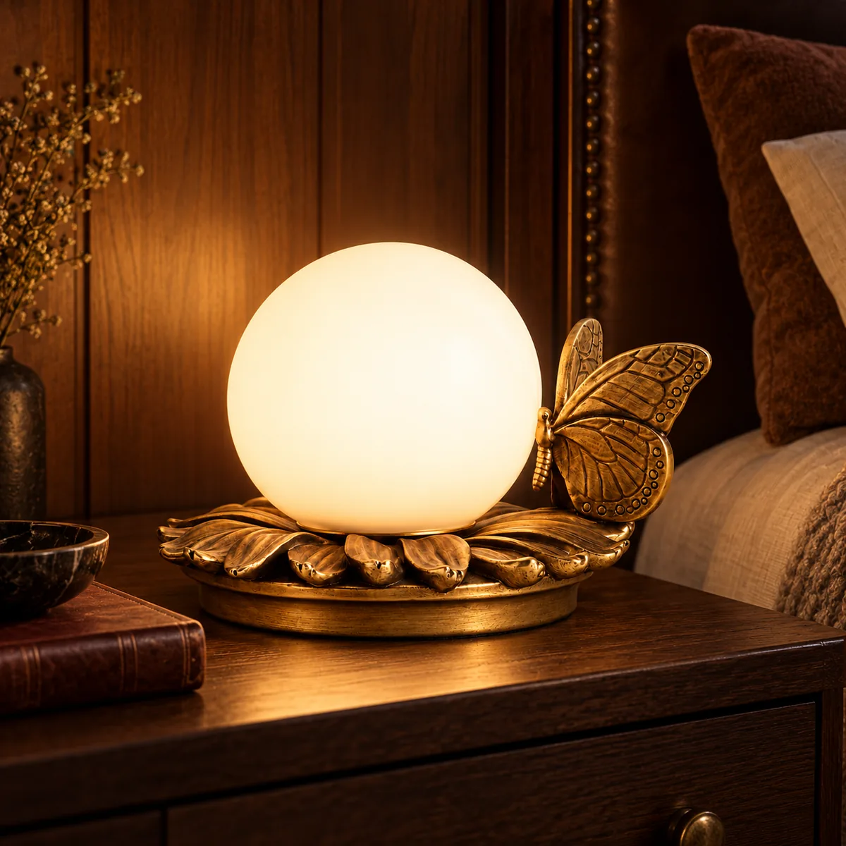 Everyday Side-Table Lamp with a Cord Switch