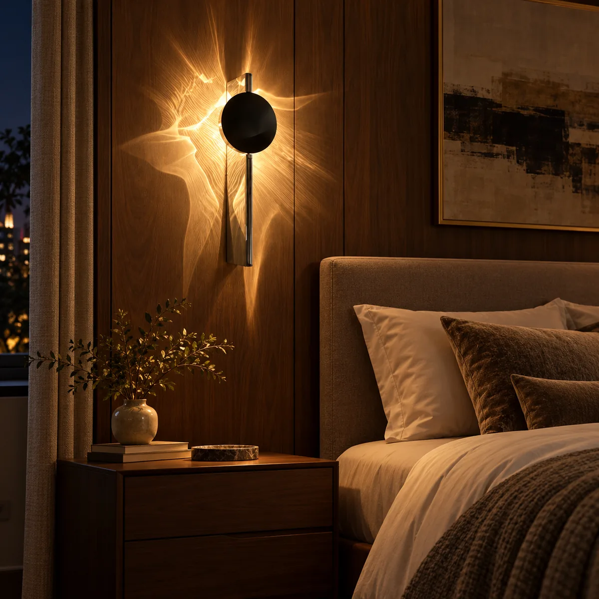 Everyday Wall Light with a Moving Ripple