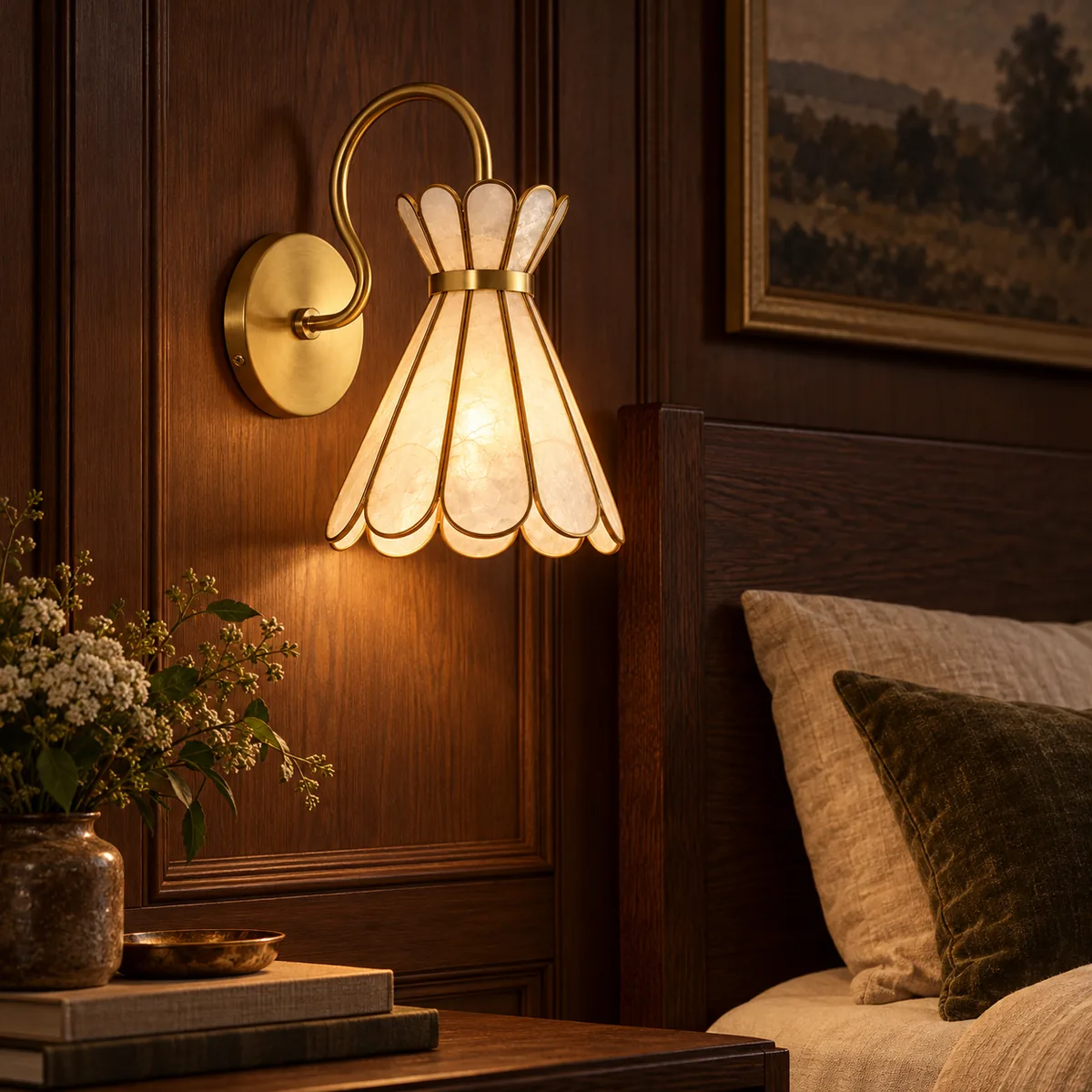 Everyday Accent Sconce in Capiz Shell