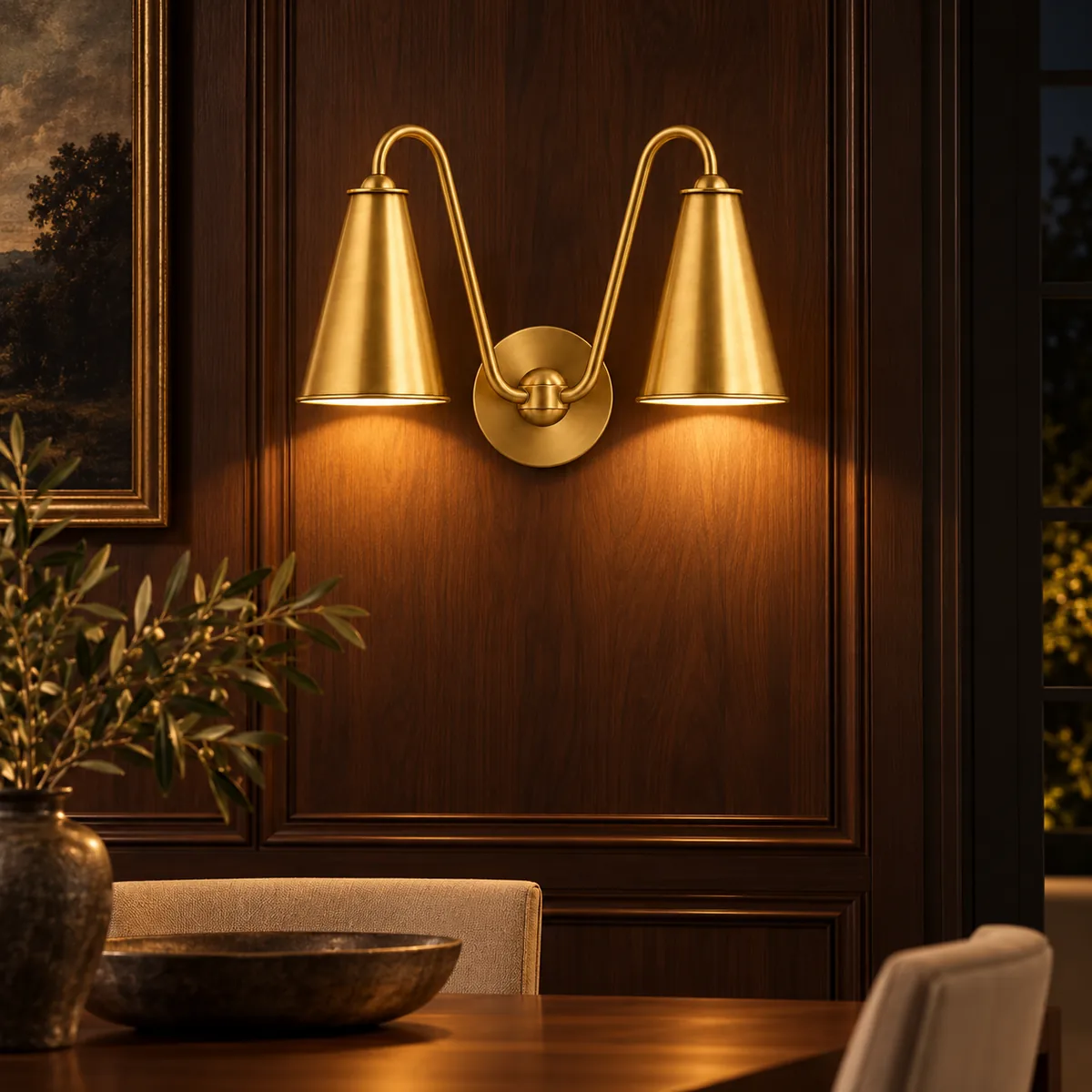 Everyday Twin-Cone Light for the Wall