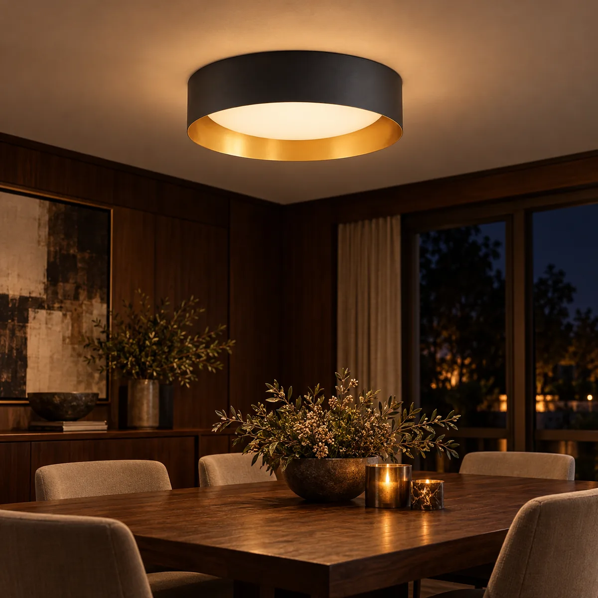 Everyday Ceiling Drum in Frosted Glass
