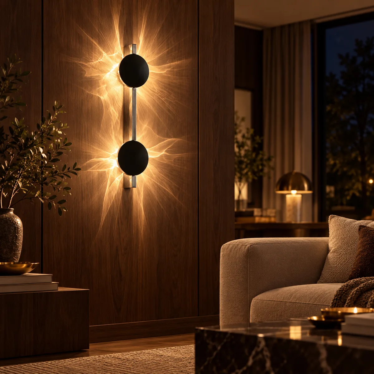 Everyday Wall Light with a Moving Ripple