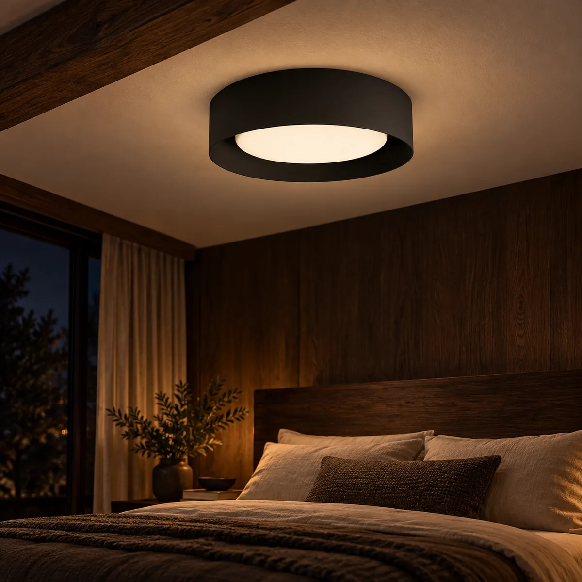 Everyday Ceiling Drum in Frosted Glass