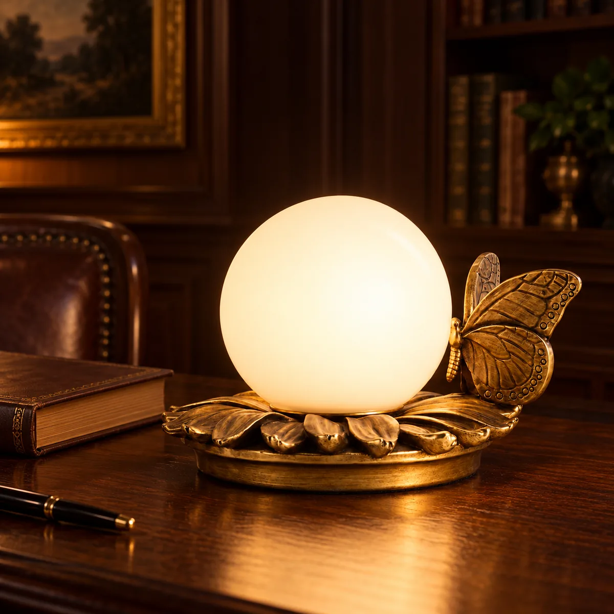 Everyday Side-Table Lamp with a Cord Switch